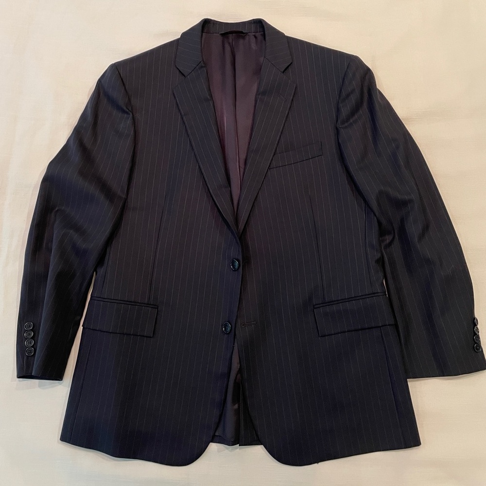 40/30 pants, 43 R - Brooks Brothers Navy Pinstripe Suit